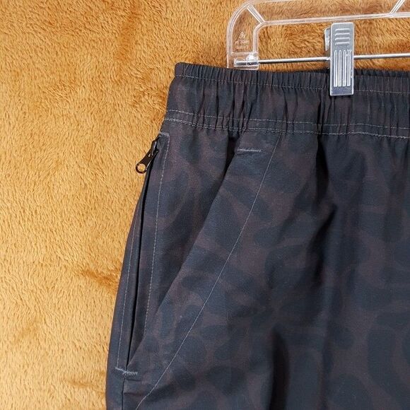 OAS Swimwear Mens XXL Brown Floral Blossom Swim Trunks Pockets Drawstring - Picture 4 of 10